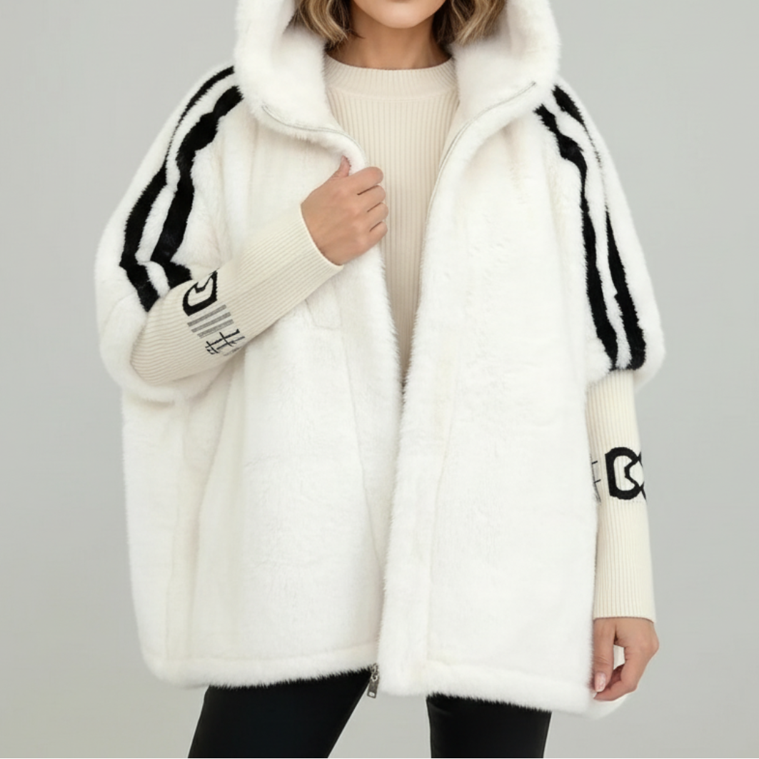 Hooded Faux Fur Jacket