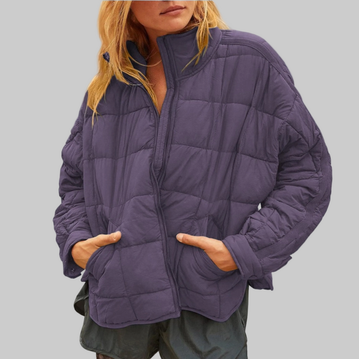 Lightweight Compact Zip Puffer Jacket