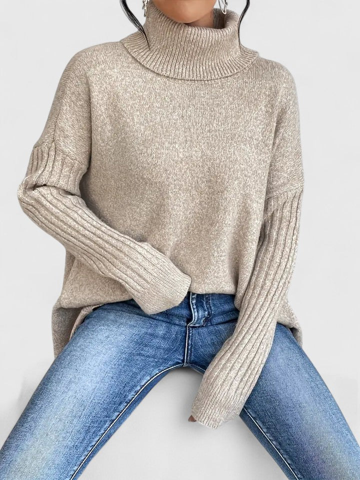Women's Soft Turtleneck Knit Jumper