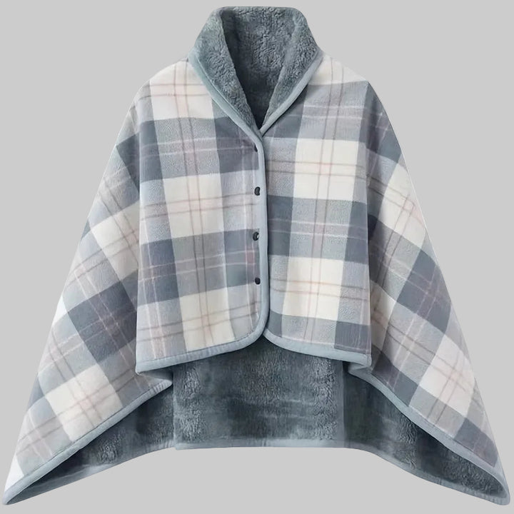 Linnea | Buttoned Wrap Shawl