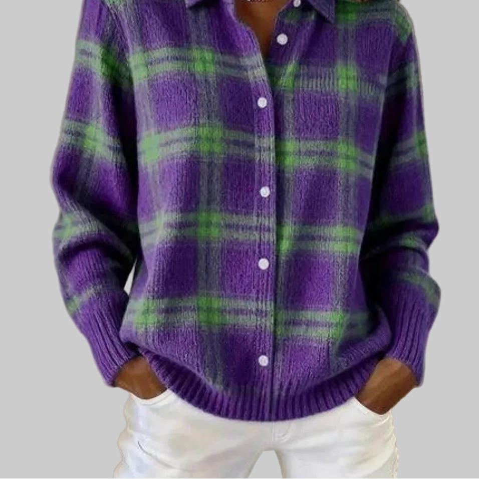 Heritage Check Cardigan
