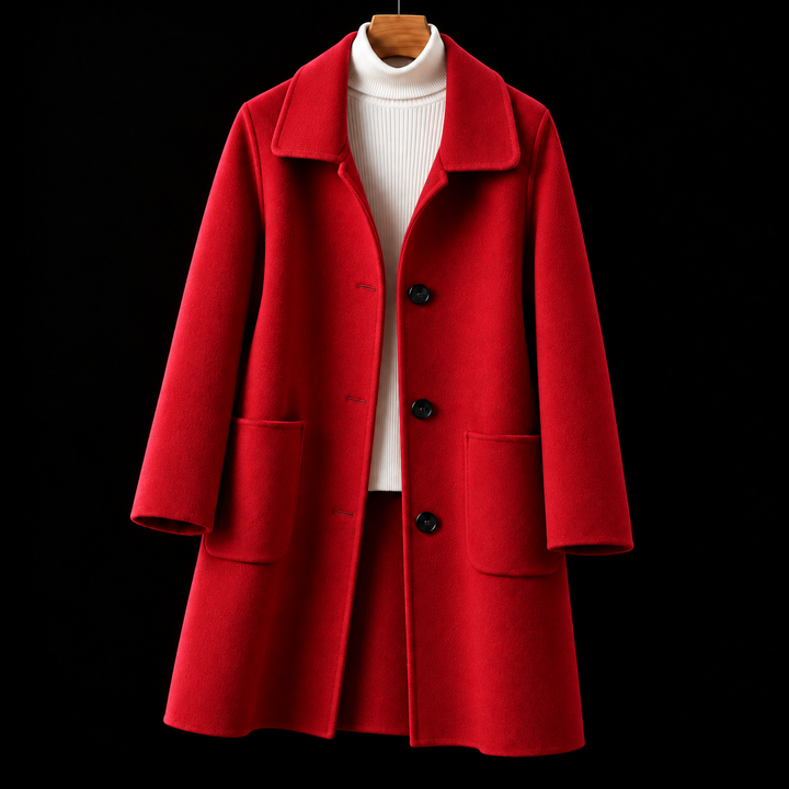 Harriet - Classic Single-Breasted Longline Coat