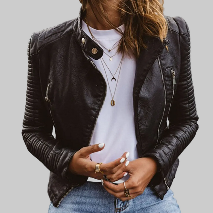 Genuine Leather Biker Jacket