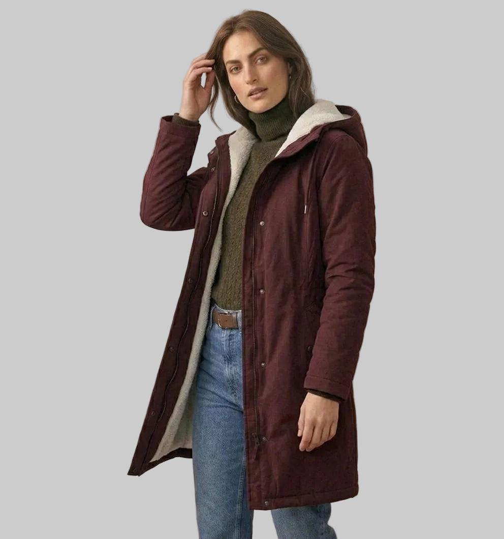 Hooded Longline Parka Coat