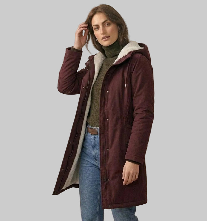 Hooded Longline Parka Coat