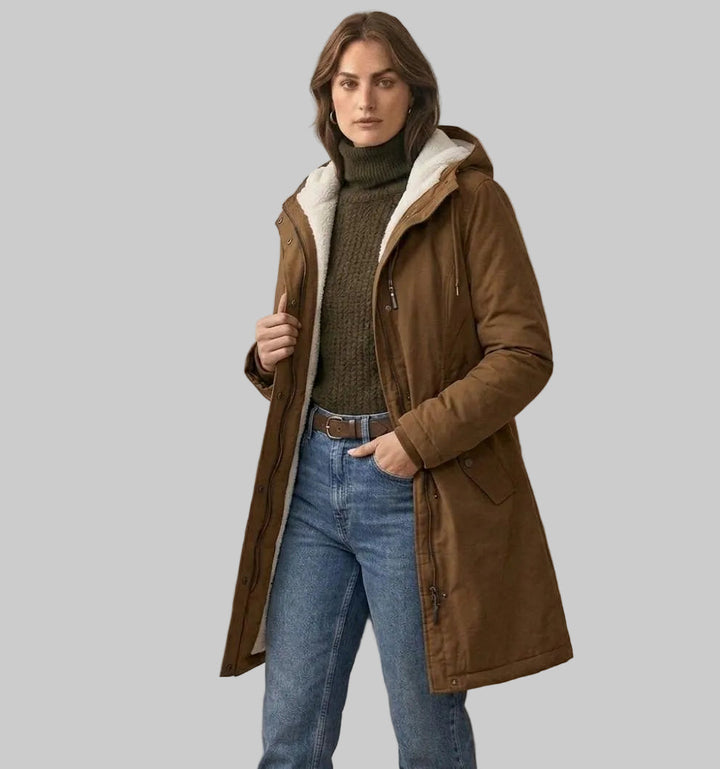 Hooded Longline Parka Coat