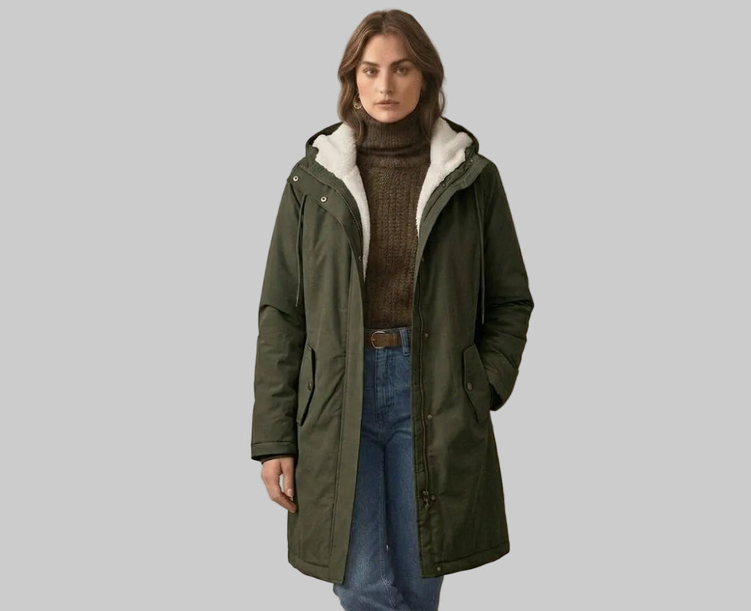 Hooded Longline Parka Coat