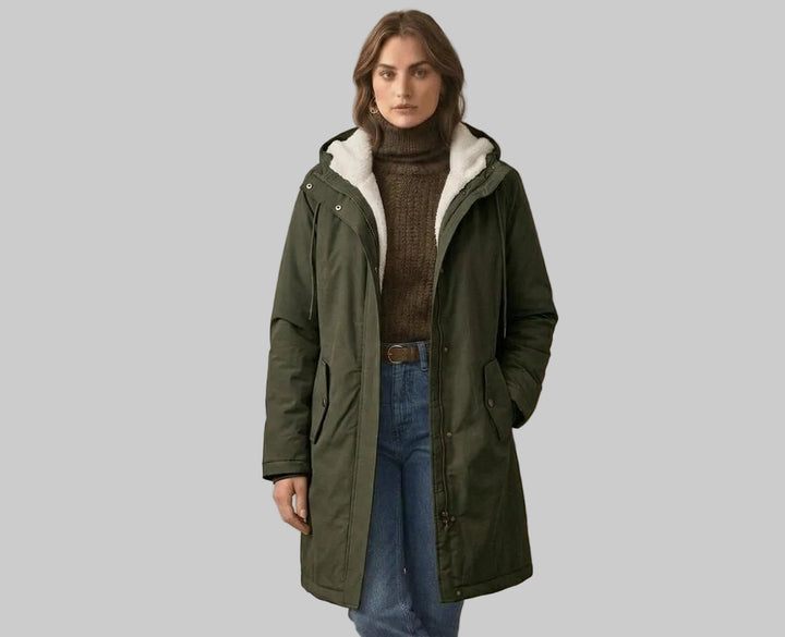 Hooded Longline Parka Coat