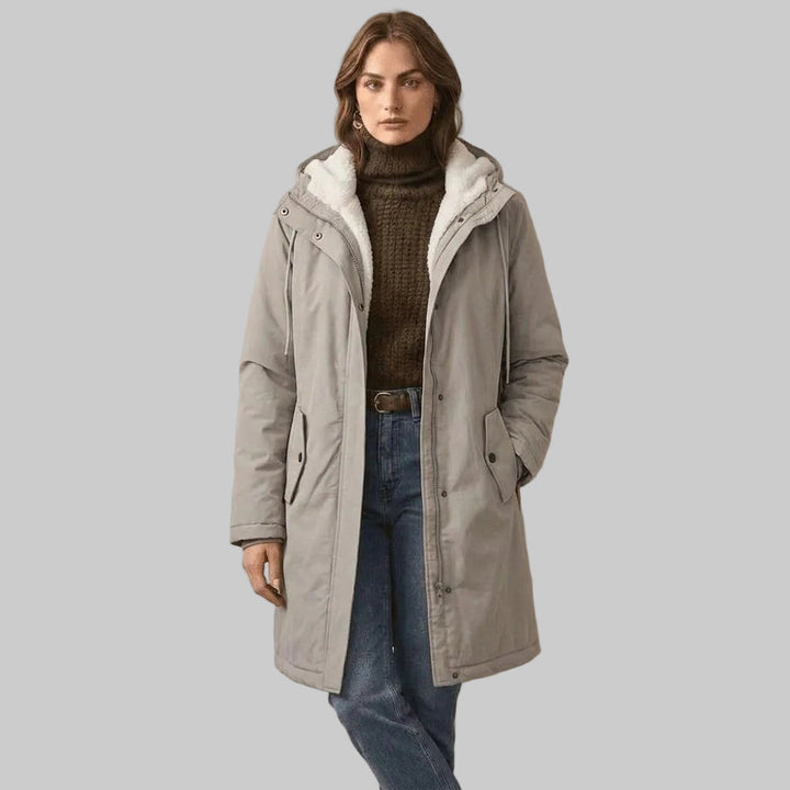 Hooded Longline Parka Coat
