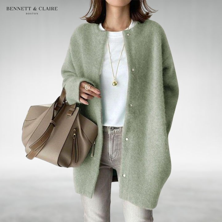 Women's Soft Knit Everyday Cardigan - Light Green