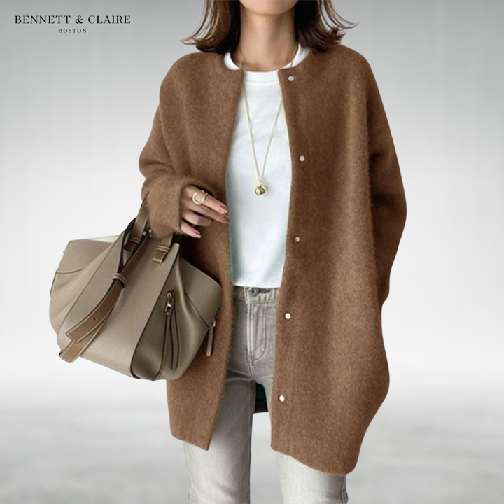 Women's Soft Knit Everyday Cardigan - Brown