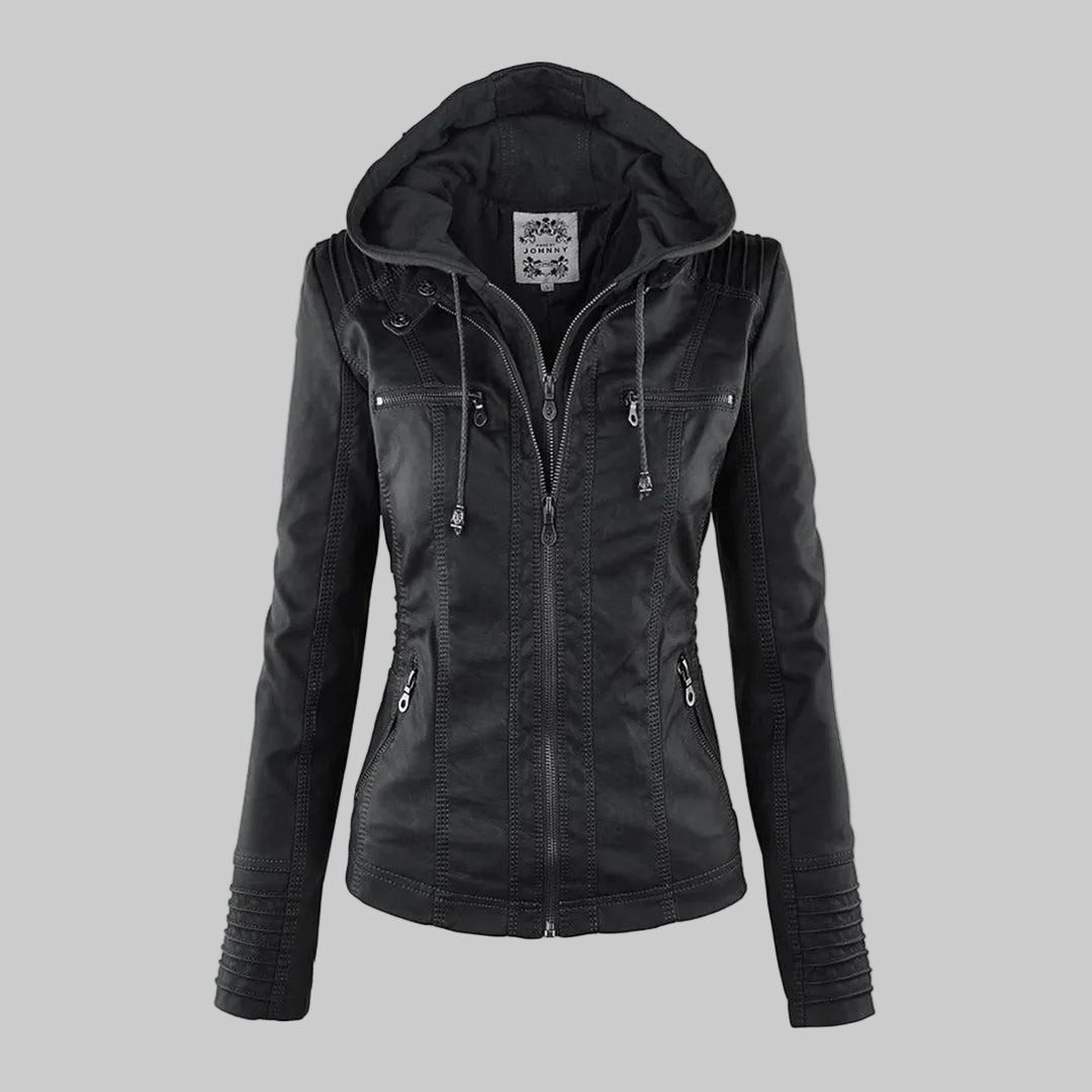 Hooded Moto Jacket