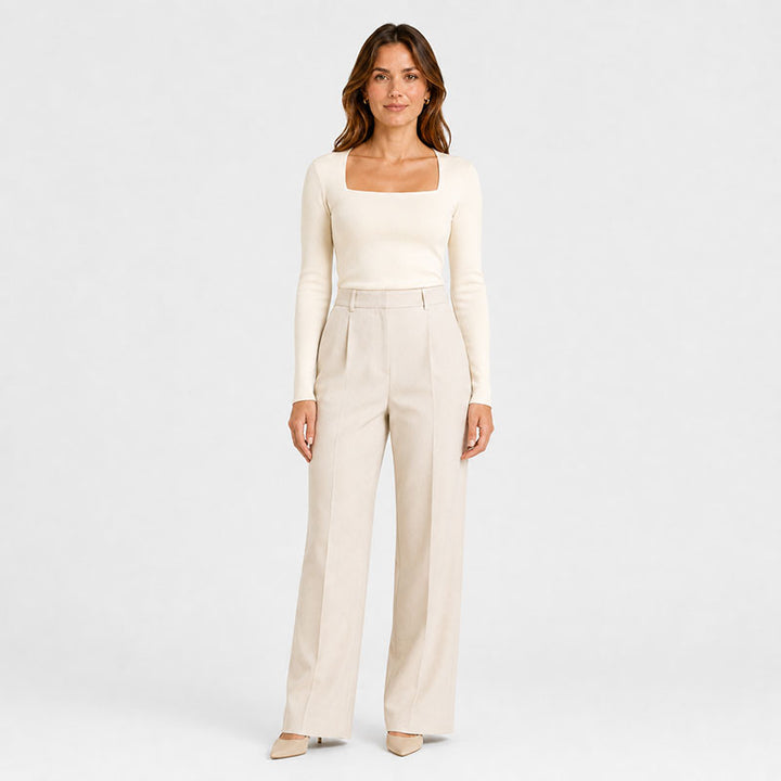 Camille Square-Neck Top