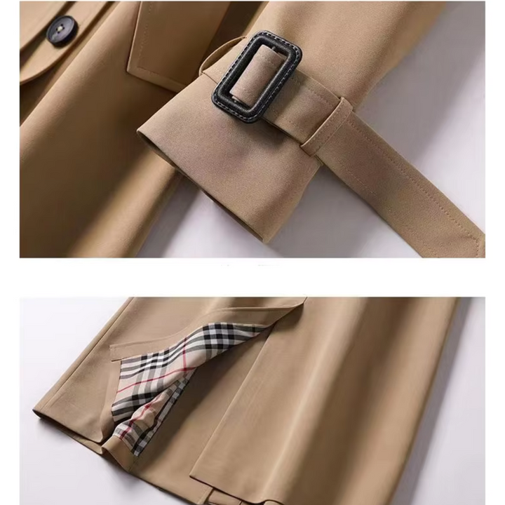 Women's Belted Lined Trench Coat