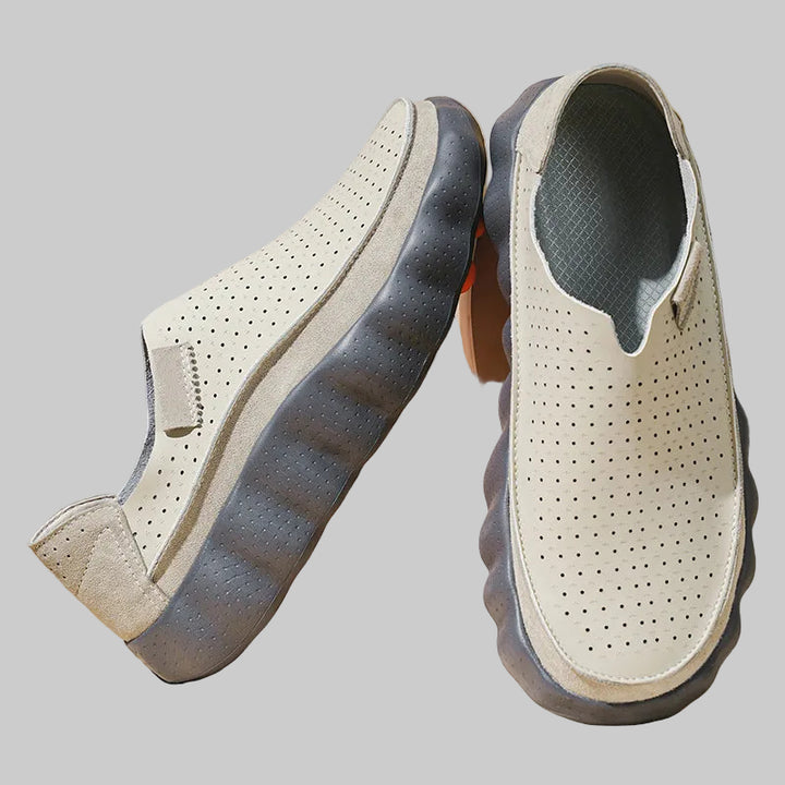 Men's Perforated Cushioned Slip-On Loafers