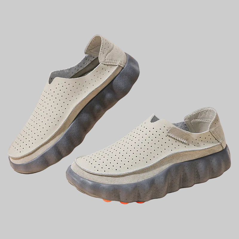 Men's Perforated Cushioned Slip-On Loafers
