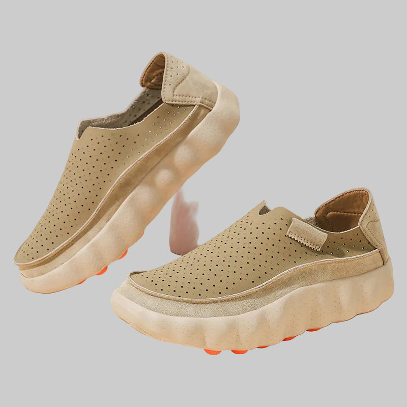 Men's Perforated Cushioned Slip-On Loafers
