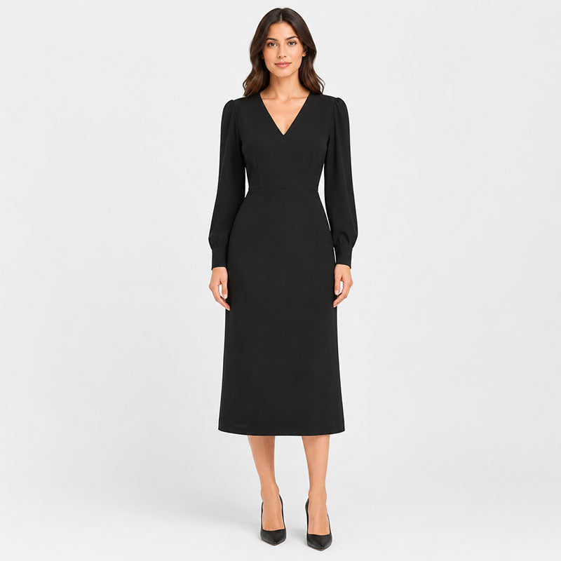 Florence V-Neck Midi Dress