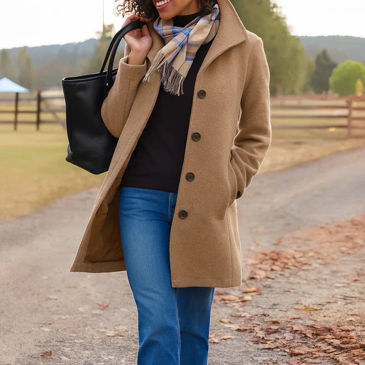 Women's Tailored Single-Breasted Coat