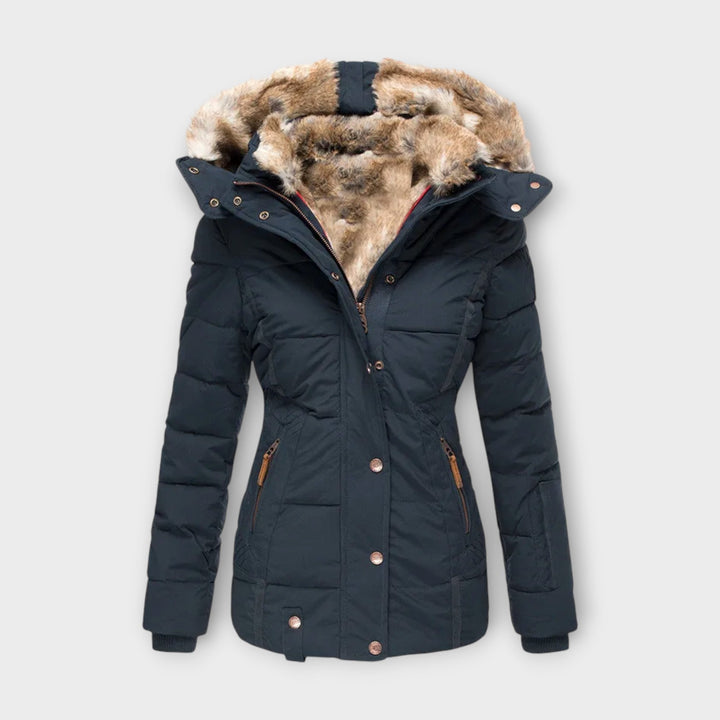 Hooded Faux Fur-Lined Winter Jacket