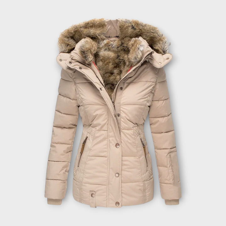 Hooded Faux Fur-Lined Winter Jacket