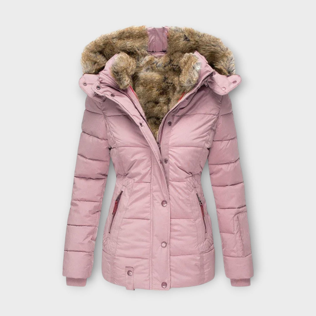 Hooded Faux Fur-Lined Winter Jacket