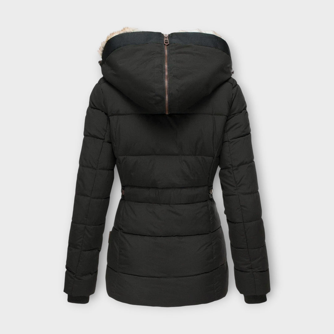 Hooded Faux Fur-Lined Winter Jacket
