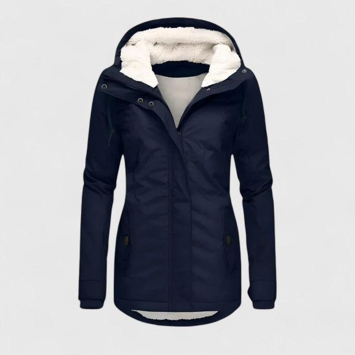 Long Hooded Winter Parka Jacket