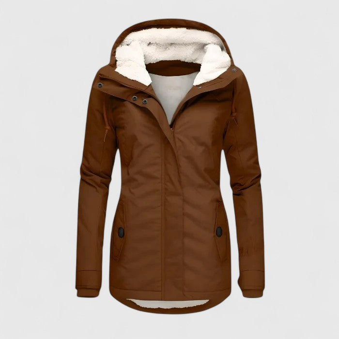 Long Hooded Winter Parka Jacket