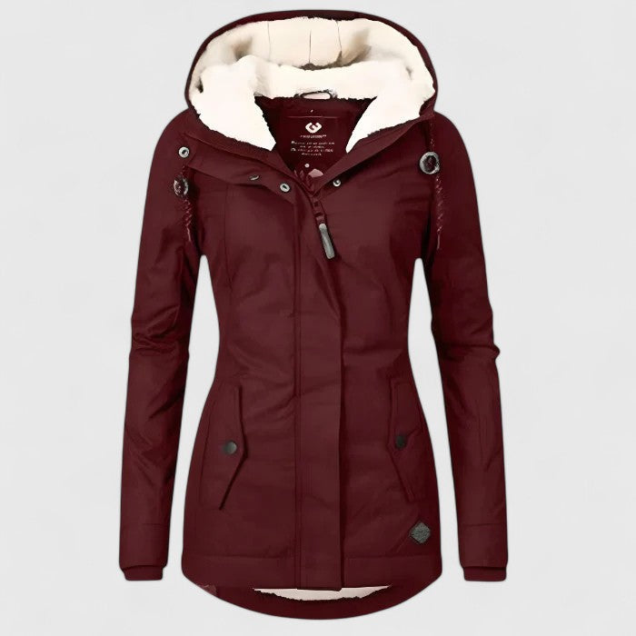 Long Hooded Winter Parka Jacket