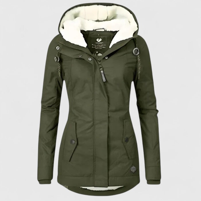 Long Hooded Winter Parka Jacket