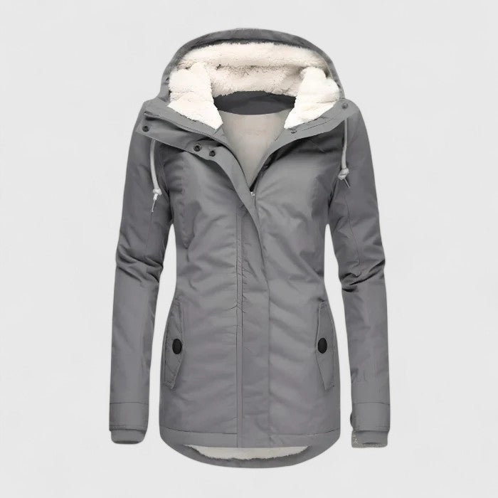 Long Hooded Winter Parka Jacket