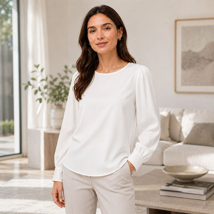 Margot Puff-Sleeve Blouse