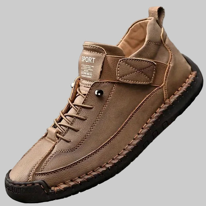 Women's Orthopedic Leather Sneakers with Wide Toe Box