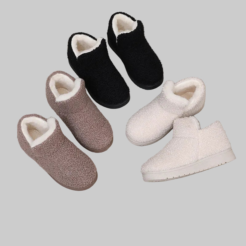 Women's Fleece-Lined Ankle Slipper Boots