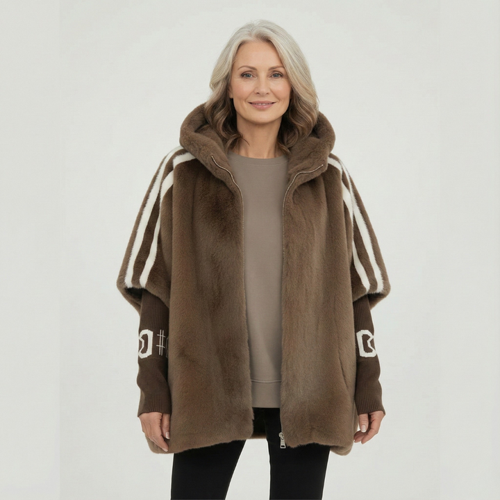 Hooded Faux Fur Jacket