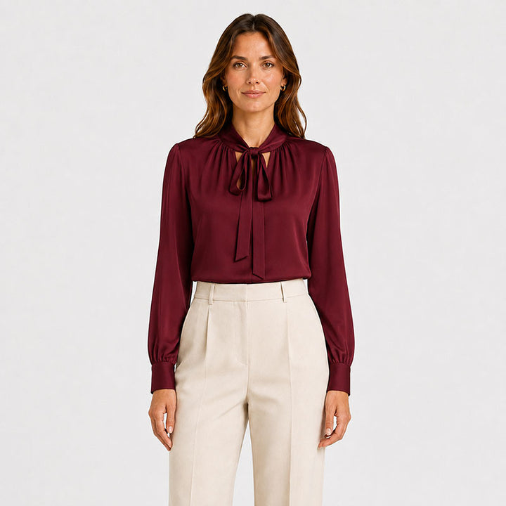 Rosalie Tie-Neck Blouse