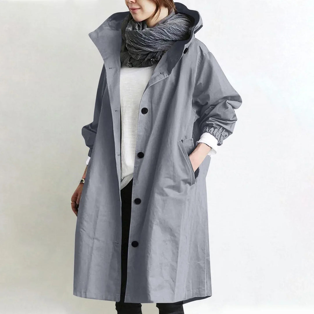 Hooded Longline Trench Coat