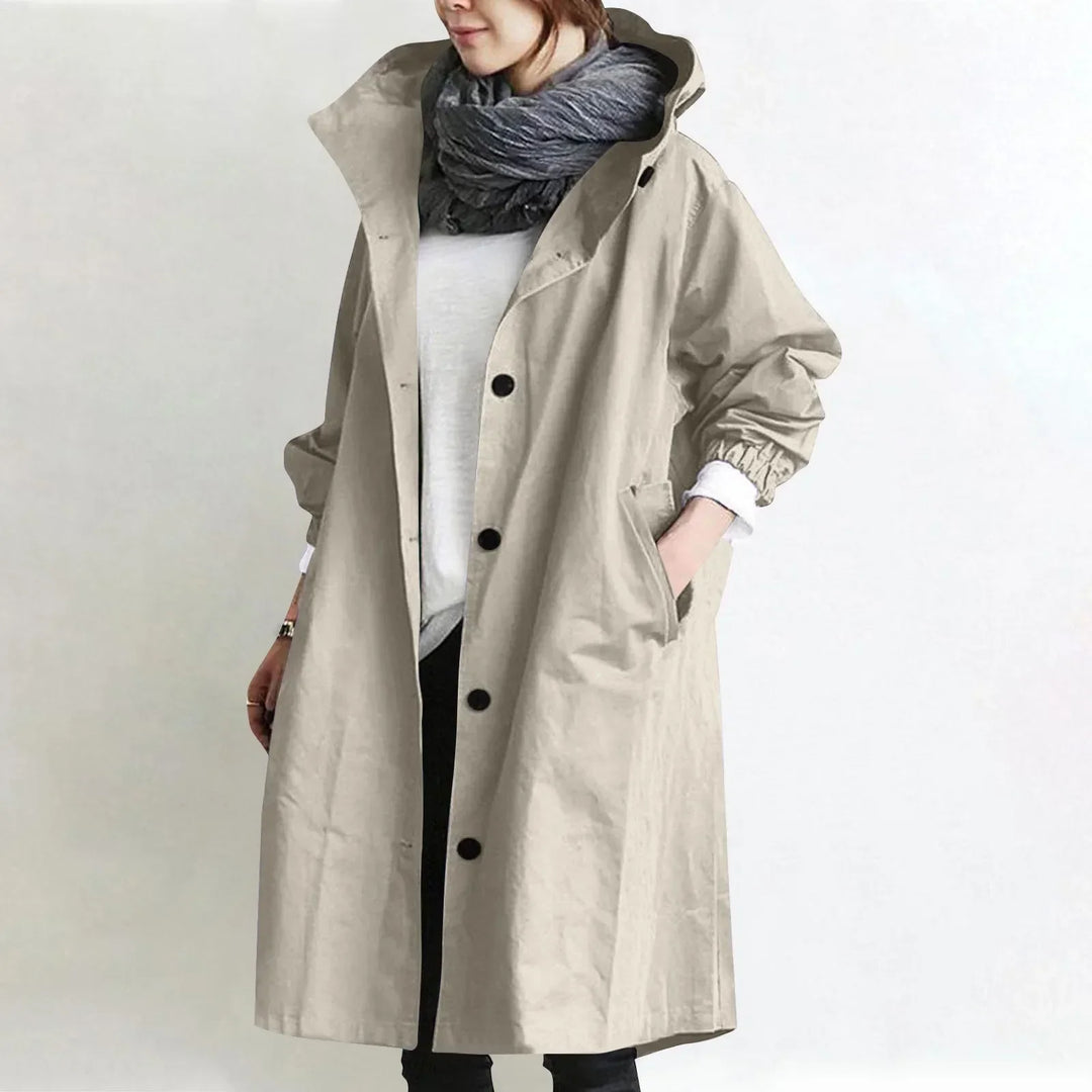 Hooded Longline Trench Coat