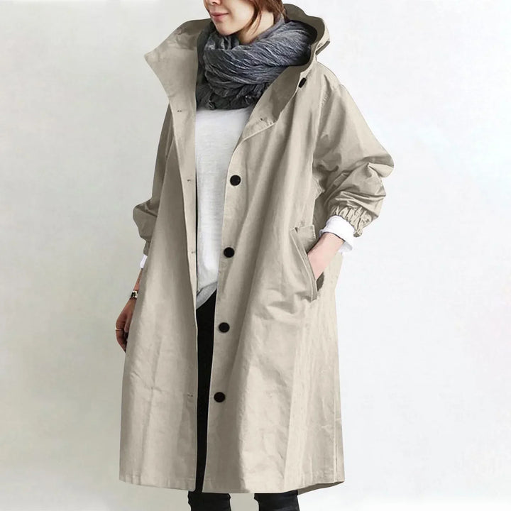 Hooded Longline Trench Coat