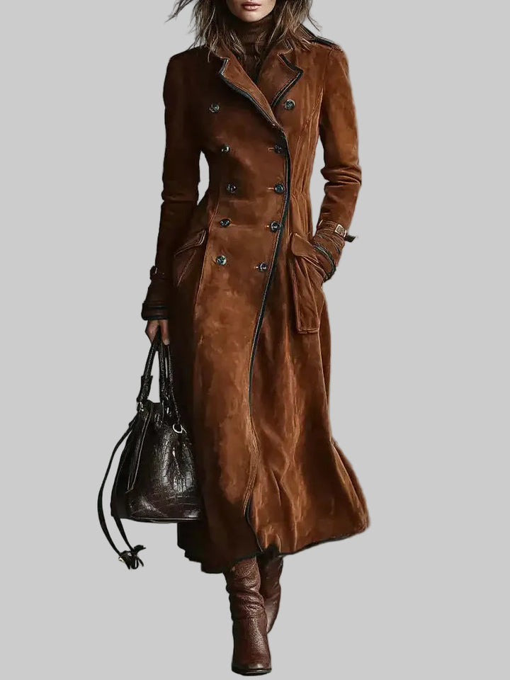 Women's Belted Longline Trench Coat