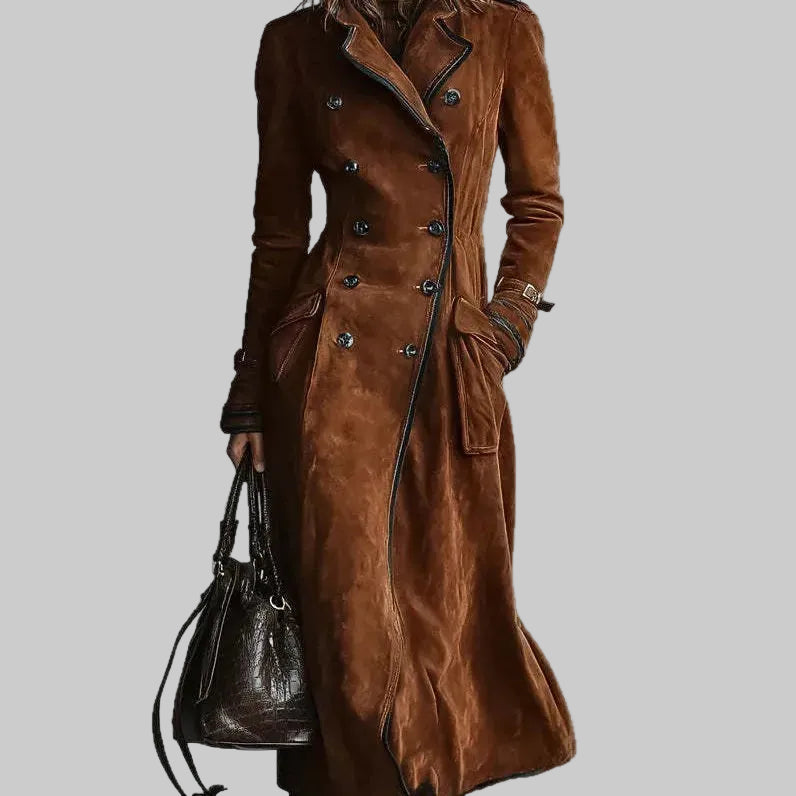 Women's Belted Longline Trench Coat