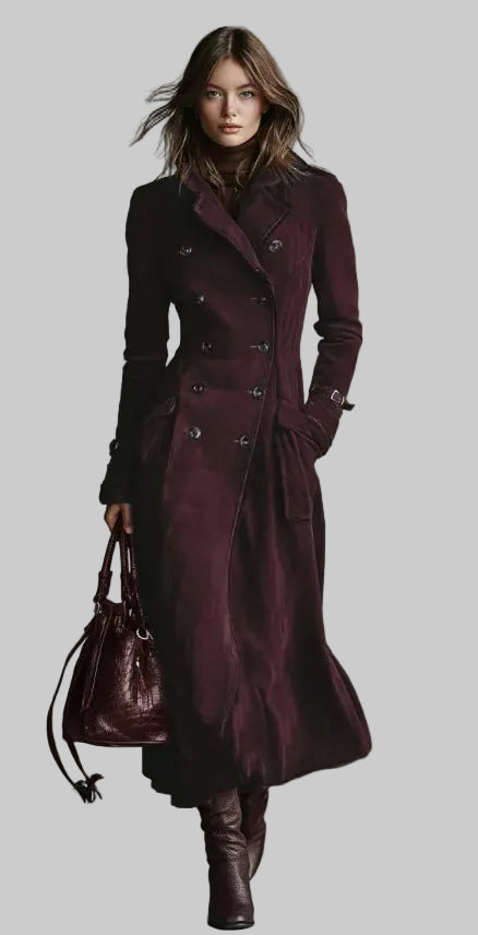 Women's Belted Longline Trench Coat