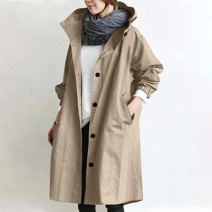 Hooded Longline Trench Coat