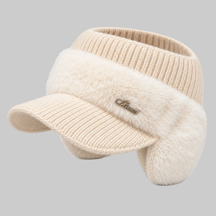 Open-Crown Knitted Ponytail Beanie