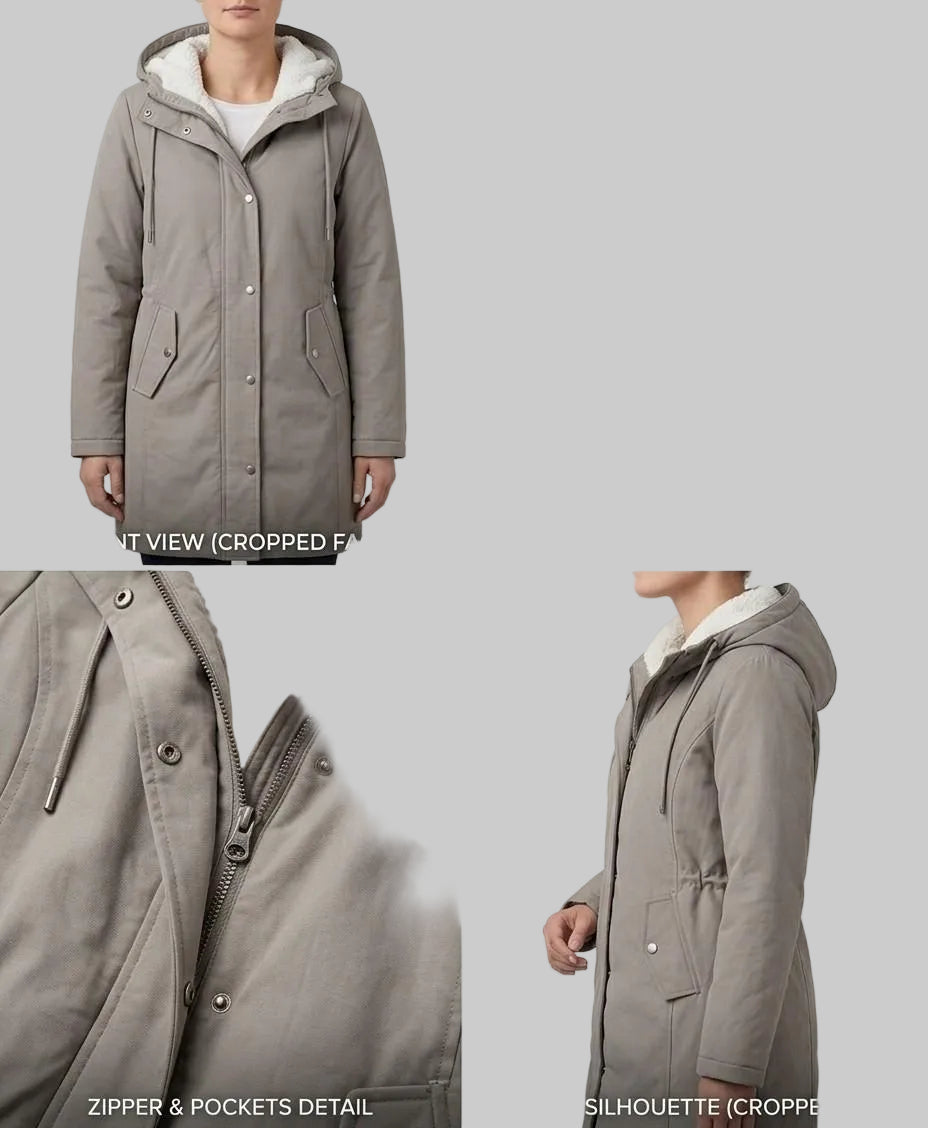 Hooded Longline Parka Coat