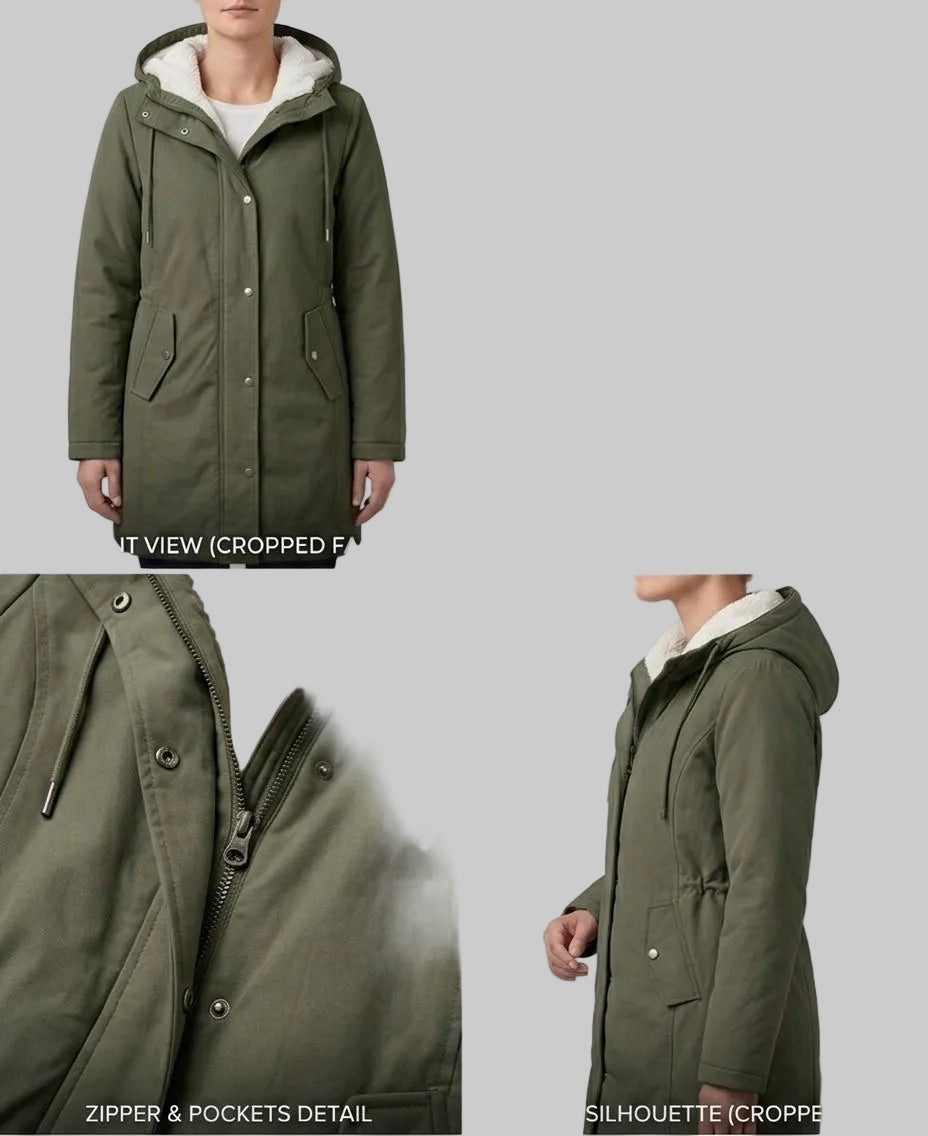 Hooded Longline Parka Coat