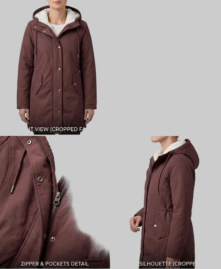 Hooded Longline Parka Coat