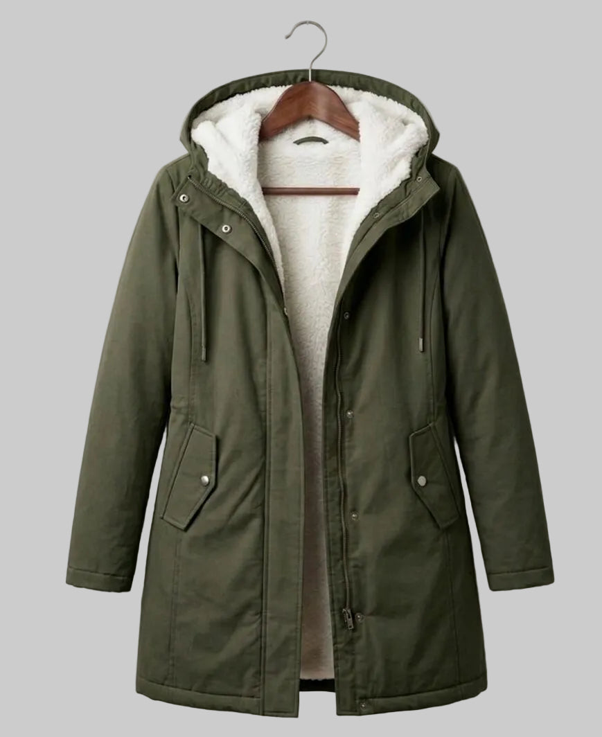 Hooded Longline Parka Coat