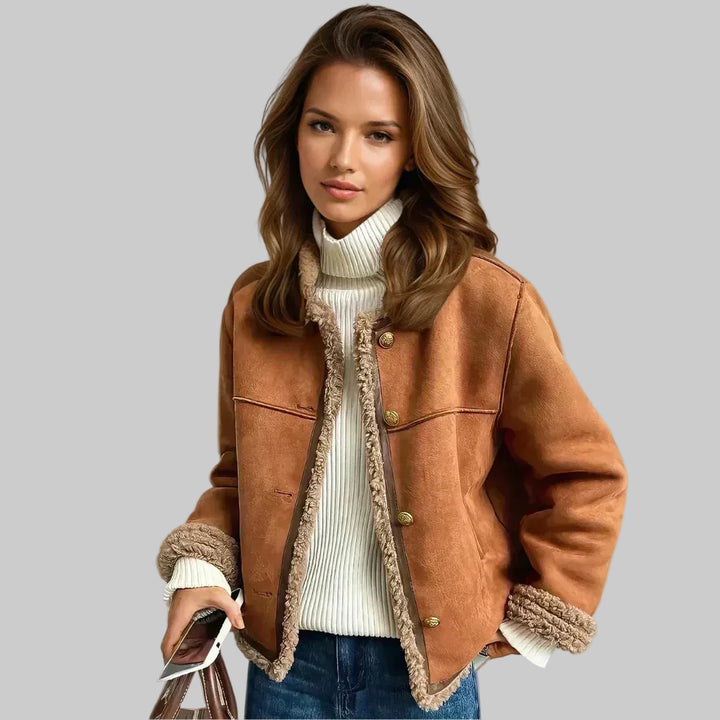 Women's Tailored Mid-Length Buttoned Jacket